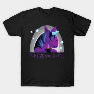 Gloomicorn - No Magic Before Coffee! T-Shirt